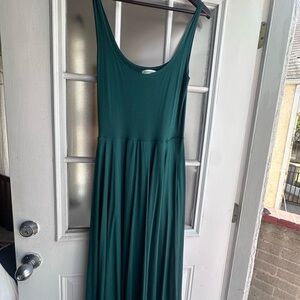 Reformation Deep Green Maxi Dress